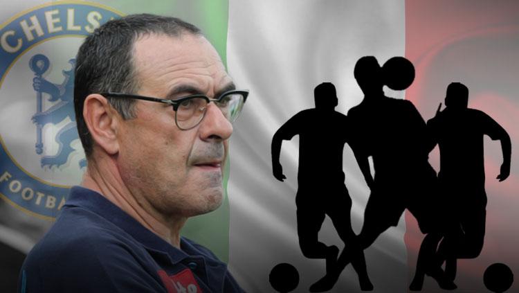 Maurizio Sarri resmi gantikan Antonio Conte di Chelsea. - INDOSPORT