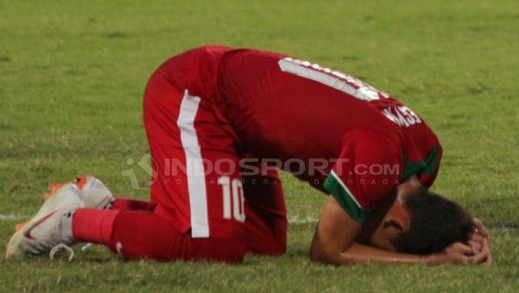 Egy Maualan Vikri tertunduk karena gagal memanfaatkan peluang emas.