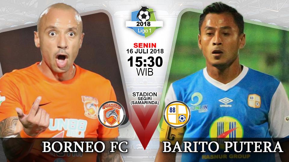 Borneo FC vs Barito Putera.