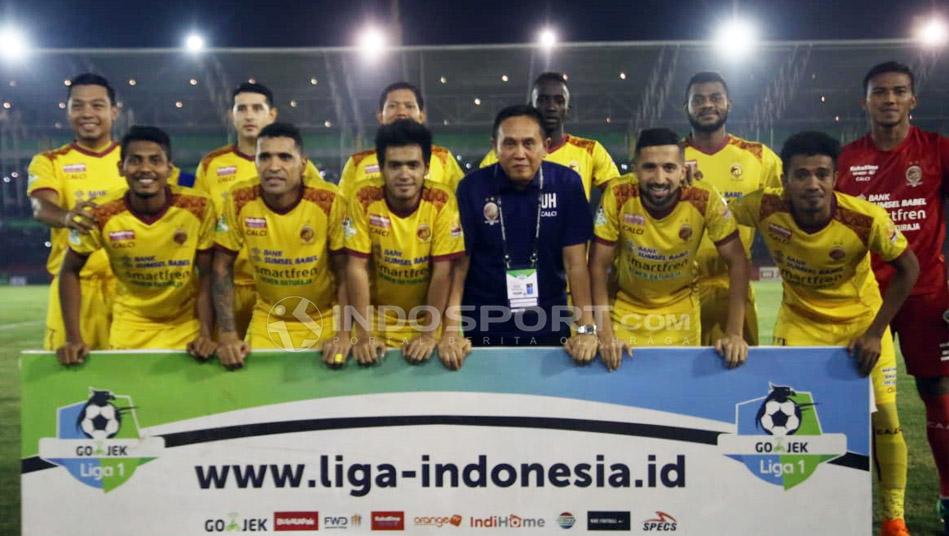 Skuat Sriwijaya FC. Copyright: Muhammad Effendi/Indosport.com