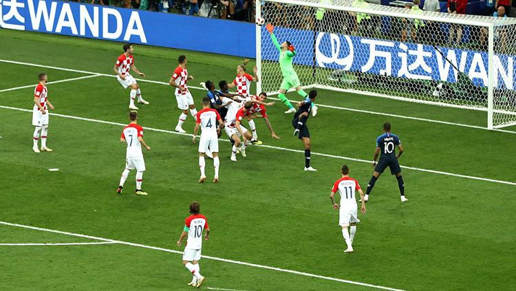 Mario Mandzukic mencetak gol bunuh diri di final Piala Dunia 2018.