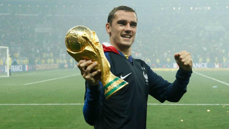 Antoine Griezmann pemain depan Timnas Prancis, salah satu pahlawan kemenangan Les Bleus lewat tendangan penalti Copyright: Chicago Tribune