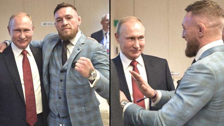 Conor Mc Gregor dan Vladimir Putin - INDOSPORT
