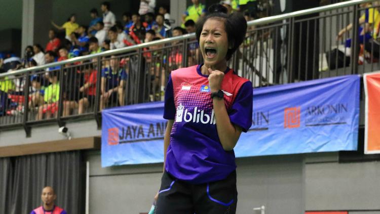 Putri Kusuma Wardhani di Asia Junior Championships 2018. Copyright: Humas PBSI