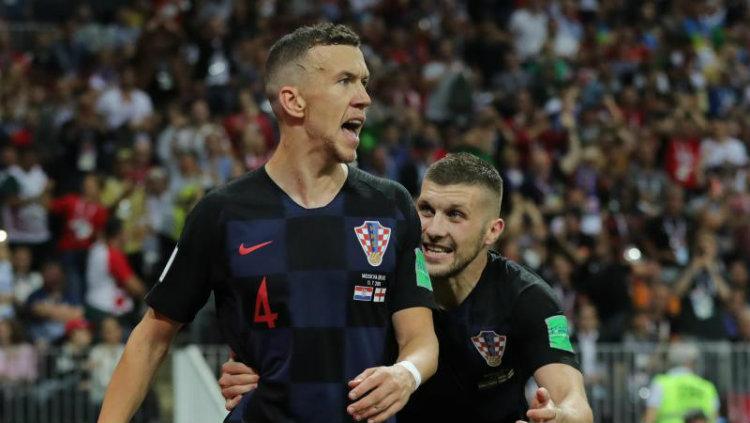Dari kiri Ivan Perisic dan Ante Rebic, dua pesepakbola Kroasia yang sedang diincar Manchester United - INDOSPORT