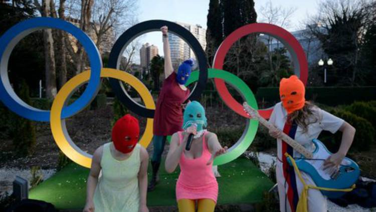 Pussy Riot di Olimpiade Musim Dingin Sochi 2014. - INDOSPORT