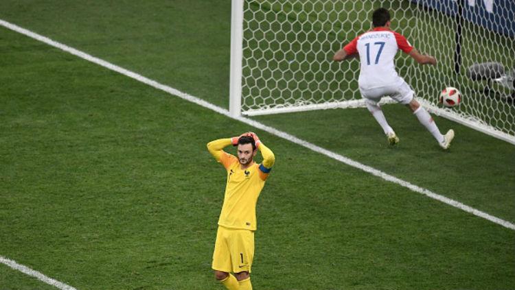 Hugo Lloris lakukan blunder di final Piala Dunia 2018.