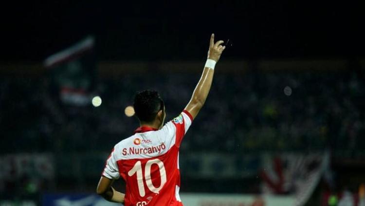 Pemain senior Madura United, Slamet Nurcahyo.