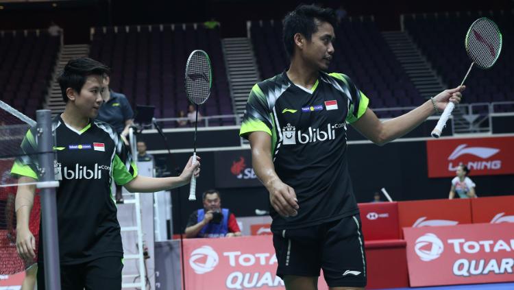 Tontowi Ahmad/Liliyana Natsir gagal meraih gelar juara di Denmark Open 2018.
