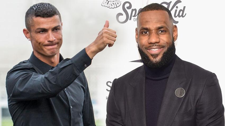 Cristiano Ronaldo dan LeBron James - INDOSPORT