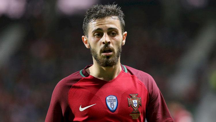 Bernardo Silva saat bermain untuk Portugal di Piala Dunia 2018 Copyright: Man City FC