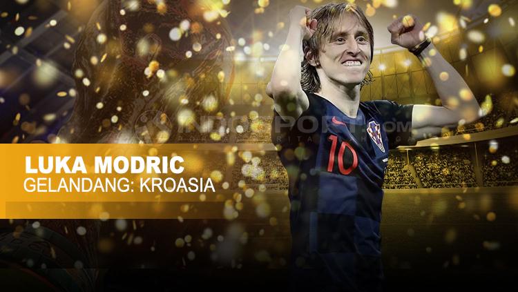 Gelandang Timnas Kroasia, Luka Modric.