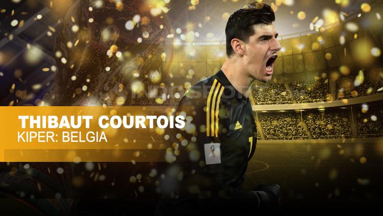 Kiper Timnas Belgia, Thibaut Courtois. - INDOSPORT