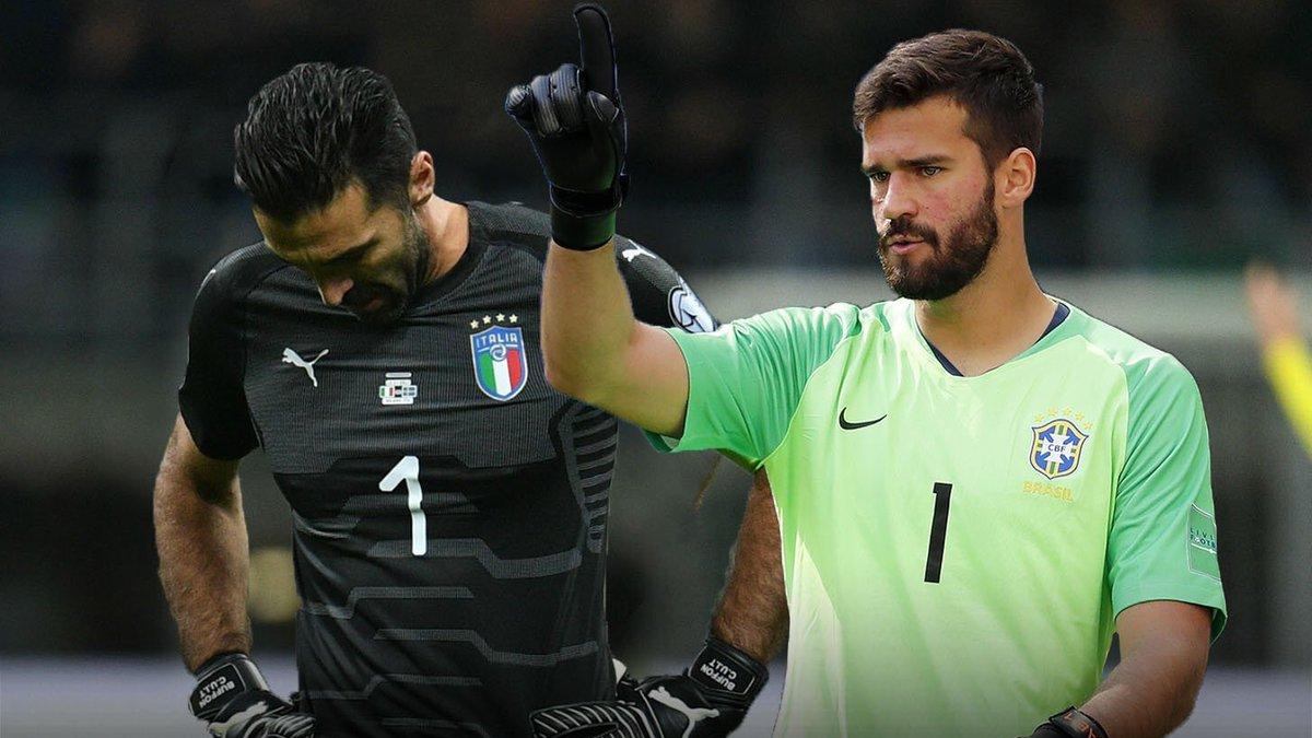Gianluigi Buffon dan Alisson Becker - INDOSPORT