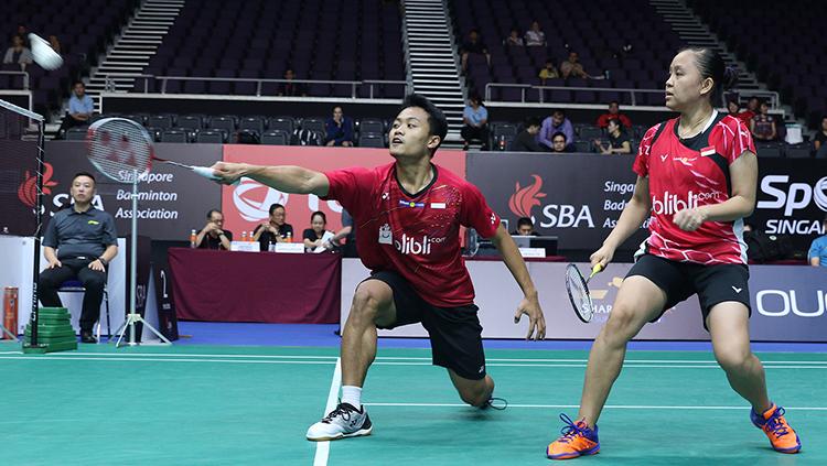 Pasangan ganda campuran Indonesia, Akbar Bintang Cahyono/Winny Oktavina Kandow berhasil melangkah ke semifinal. - INDOSPORT