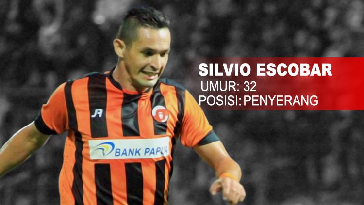 Penyerang Perseru Serui, Silvio Escobar.