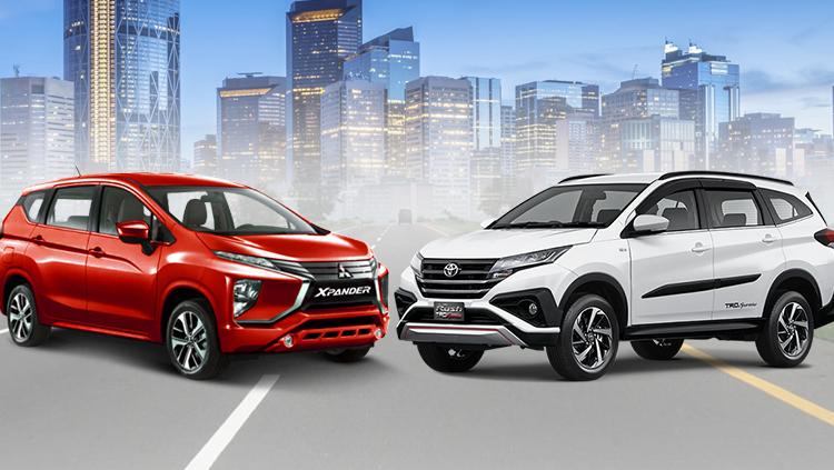 All New Toyota Rush 2018 vs Mitsubishi Xpander. - INDOSPORT