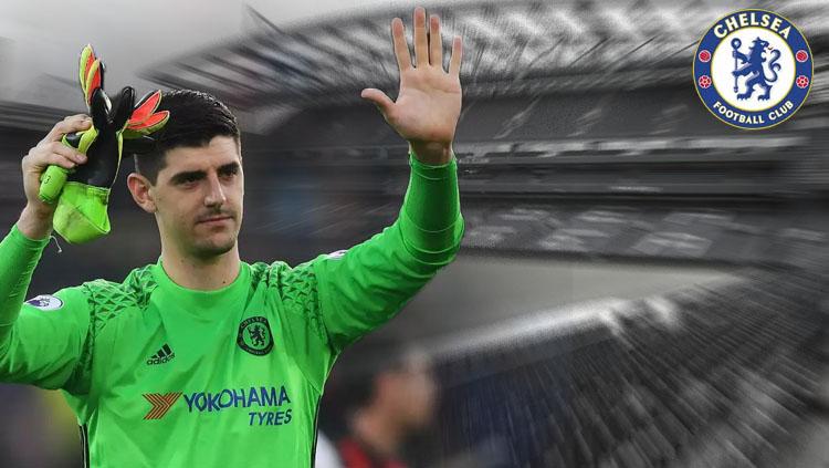 Thibaut Courtois selangkah lagi gabung bersama Real Madrid. Copyright: INDOSPORT