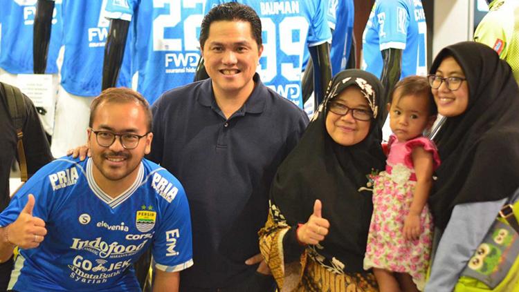 Erick Thohir mengunjungi store Persib Bandung