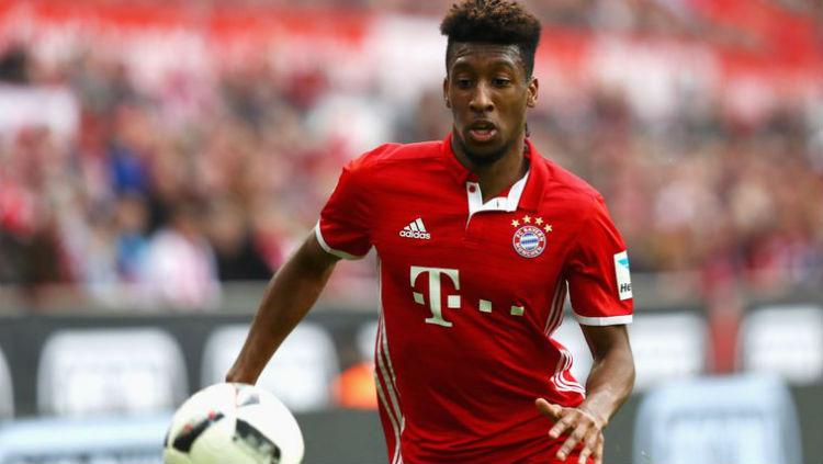 Pemain Bayern Munchen, Kingsley Coman, mencetak rekor sebagai pemain tercepat di Bundesliga Jerman usai menghadapi Paderborn, Sabtu (28/09/19)