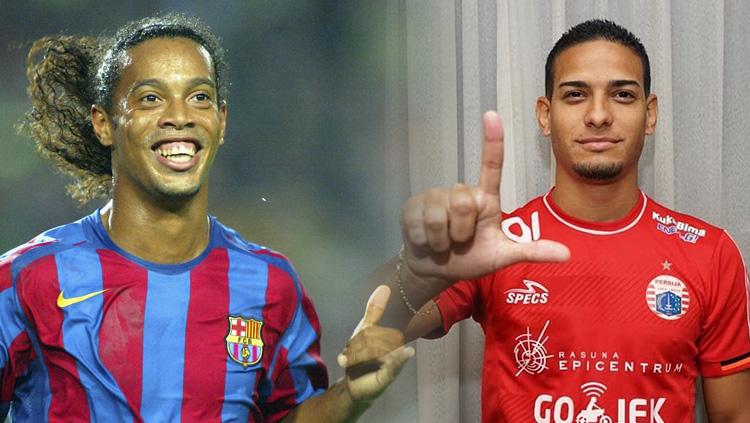 Ronaldinho dan Renan Silva. - INDOSPORT