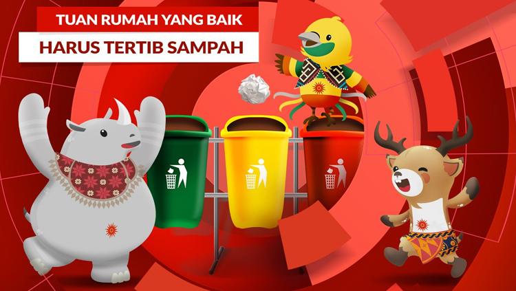 Asian Games 2018 jaga kebersihan. Copyright: Asian Games 2018