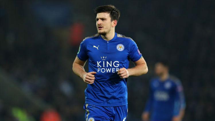Harry Maguire, pemain Leicester City. Copyright: Daily Star