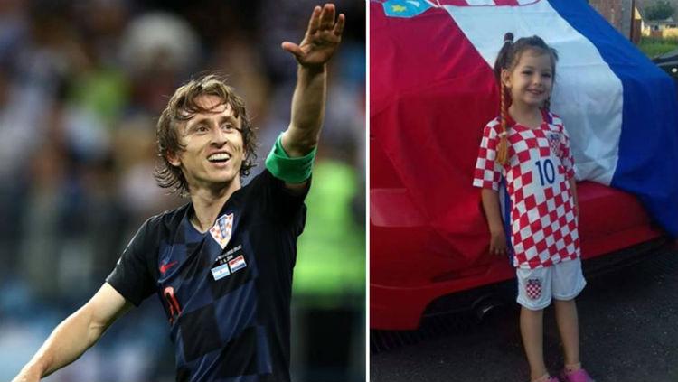 Luka Modric dan bocah penderita leukemia.