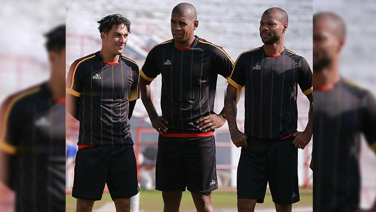 Trio Brasil Persipura, Addison Alves, Marcio Nascimento Rosario dan Hilton Moreira. Copyright: Media Officer Persipura