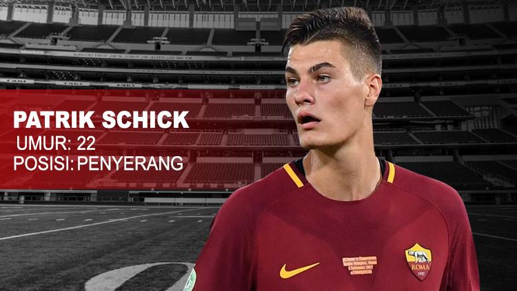 Barcelona vs AS Roma Patrik Schick. Copyright: INDOSPORT