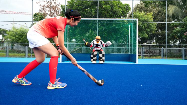 Lapangan hoki Senayan yang akan digunakan di ajang Asian Games 2018.
