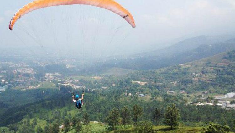 Venue Paragliding Gunung Mas atau Bukit Gantole untuk Asian Games 2018.