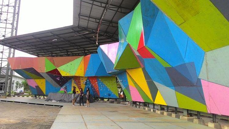 Arena Panjat Tebing Jakabaring. Copyright: Sriwijaya Post