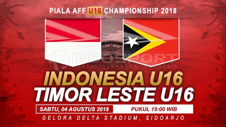 Indonesia U16 vs Timor Lester U16. - INDOSPORT