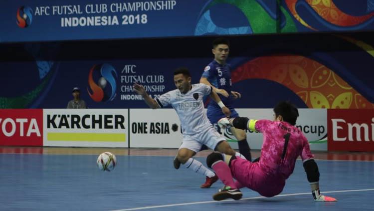 Situasi pertandingan Vamos Mataram melawan Dalian Yuan Dynasty. Copyright: Media FFI