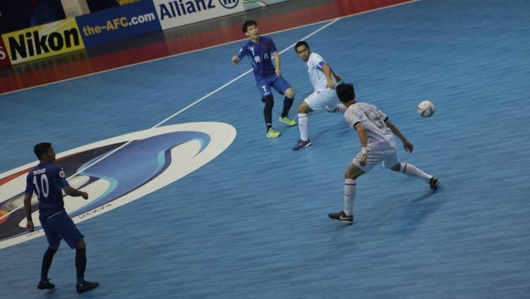 Situasi pertandingan Vamos Mataram melawan Dalian Yuan Dynasty. Copyright: Media FFI