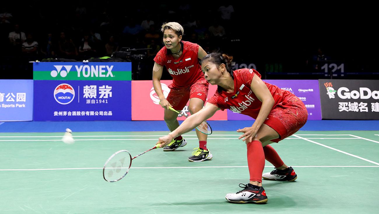 Greysia Polii/Apriyani Rahayu, wakil ganda putri Indonesia di Kejuaraan Dunia 2018.