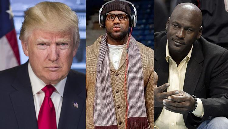 Perang kata-kata antara bintang LA Lakers LeBron James dan Presiden AS Donald Trump memanas setelah sang presiden kini menyeret nama legenda NBA Michael Jordan. - INDOSPORT