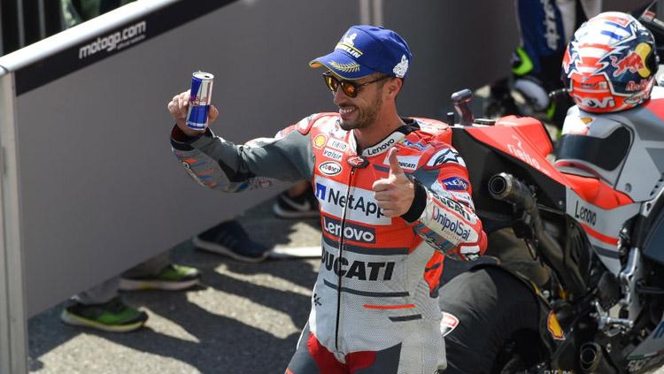 Andrea Dovizioso juara MotoGP Ceko. Copyright: Getty Images