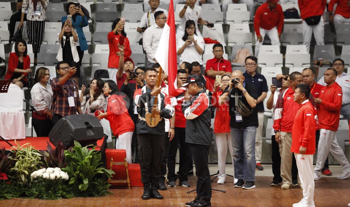 Suasana pelepasan atlet kontingan Indonesia untuk Asian Games 2018.