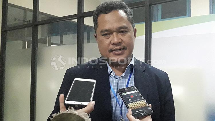 Panpel pertandingan Arema FC vs Persija di Liga 1 2018, Abdul Haris. Copyright: Ian Setiawan/INDOSPORT