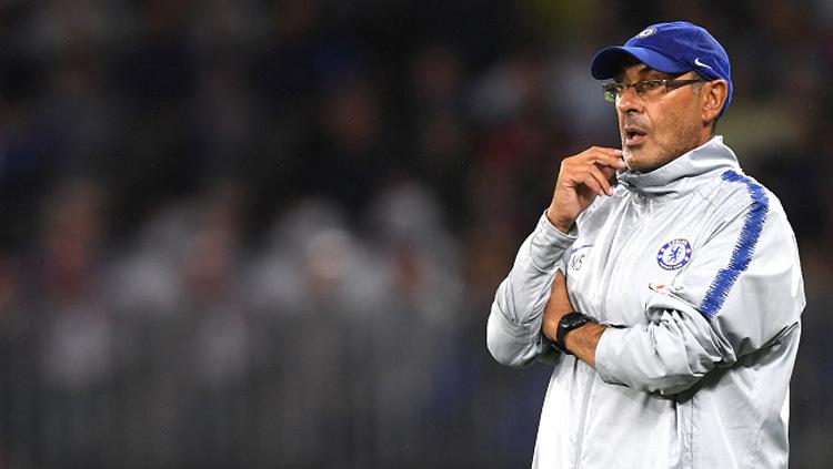 Mauruzio Sarri, pelatih Chelsea. Copyright: INDOSPORT