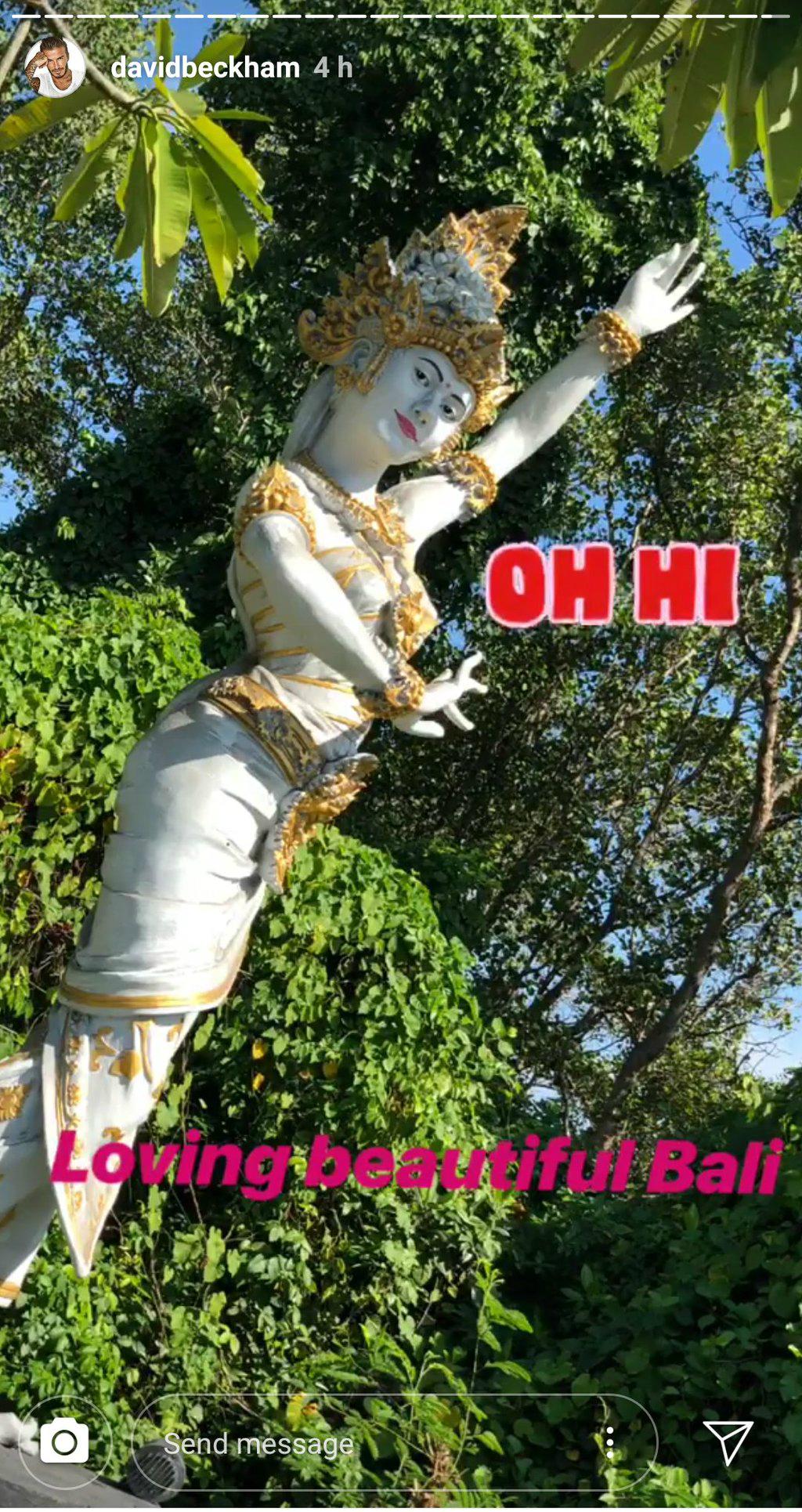 Beckham_bali Copyright: twitter