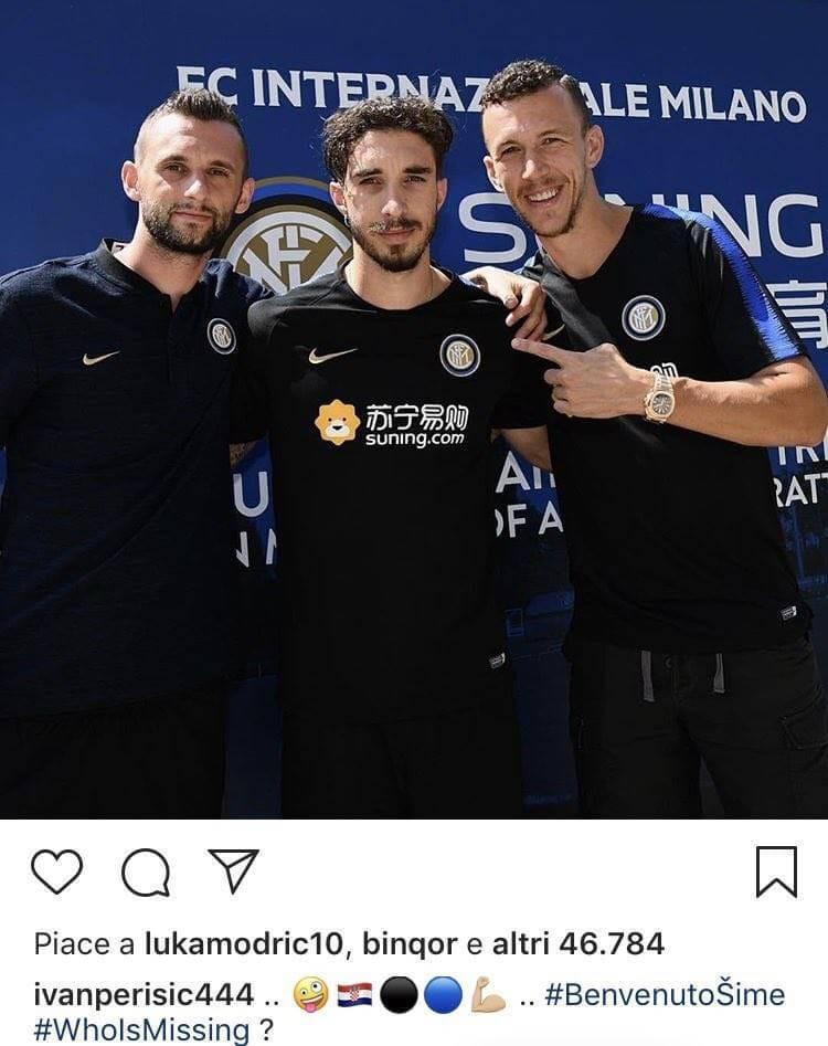 Luka Modric menyukai postingan Ivan Perisic. Copyright: Instagram