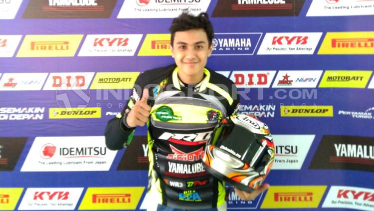 Pembalap tim Yamaha R25 Owners Indonesia (YROI), Hafiz Al Resky. - INDOSPORT