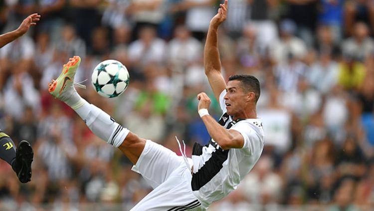 Cristiano Ronaldo saat tampil perdana membela Juventus