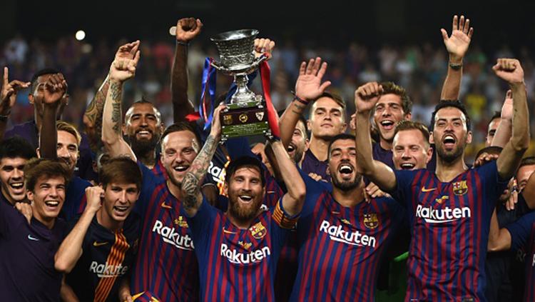 Barcelona juara Piala Super Spanyol 2018 Copyright: INDOSPORT