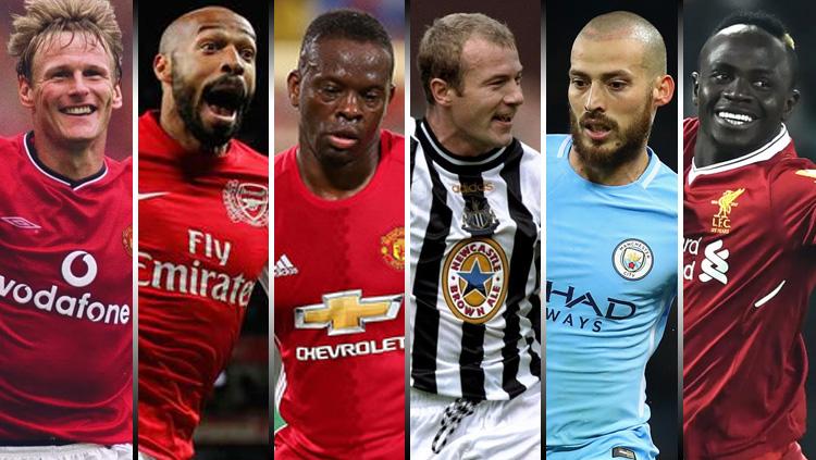 Pemain yang selalau mpencetak gol di laga perdana Liga Inggris selama tiga musim beruntun.