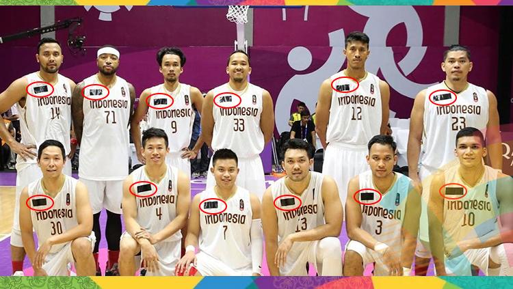 Roster timnas basket Indonesia untuk Asian Games 2018. - INDOSPORT