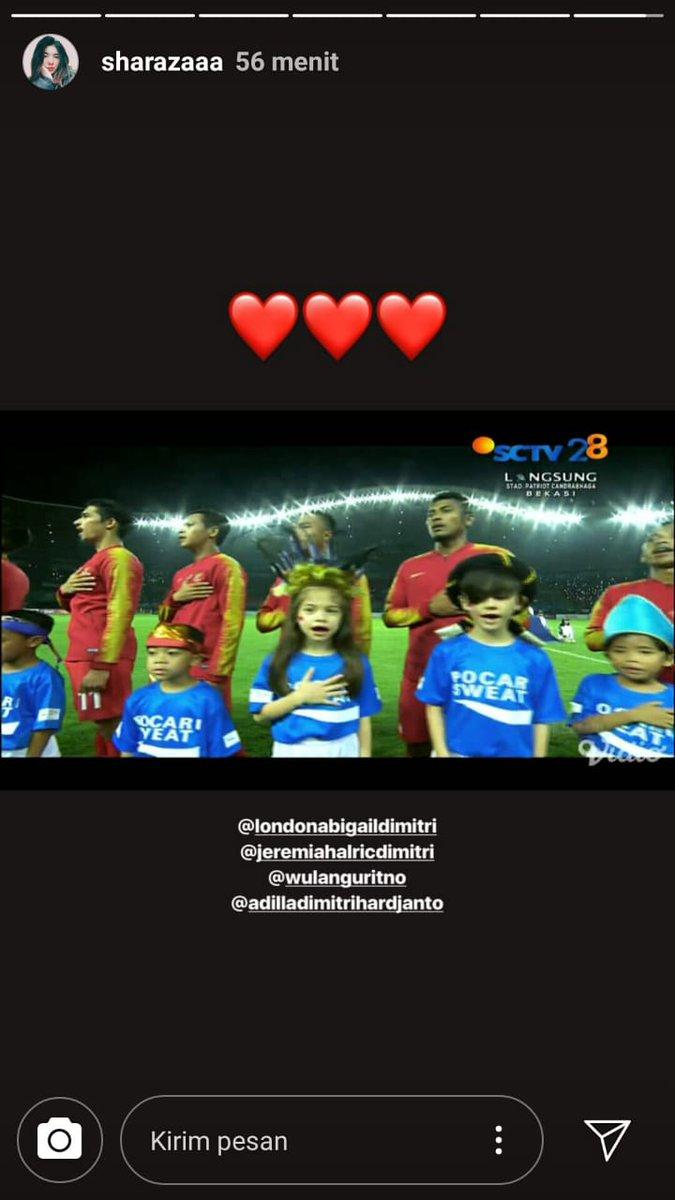 Anak Wulan Guritno, London Abigail Dimitri dan Jeremiah Alric Dimitri. Copyright: Instagram/@sharazaaa